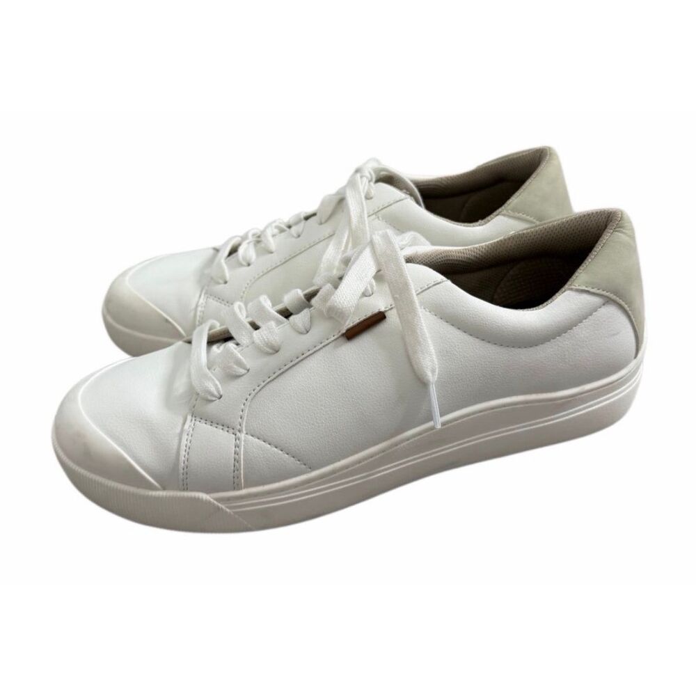 Dr Scholl’s Shoes Men’s Size 11 White Sneakers‎ Lace Up Casual Shoes